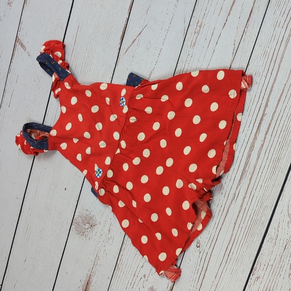 Matilda Jane Red Polka Dot Shorts Romper Size 2 - Picture 2 of 8